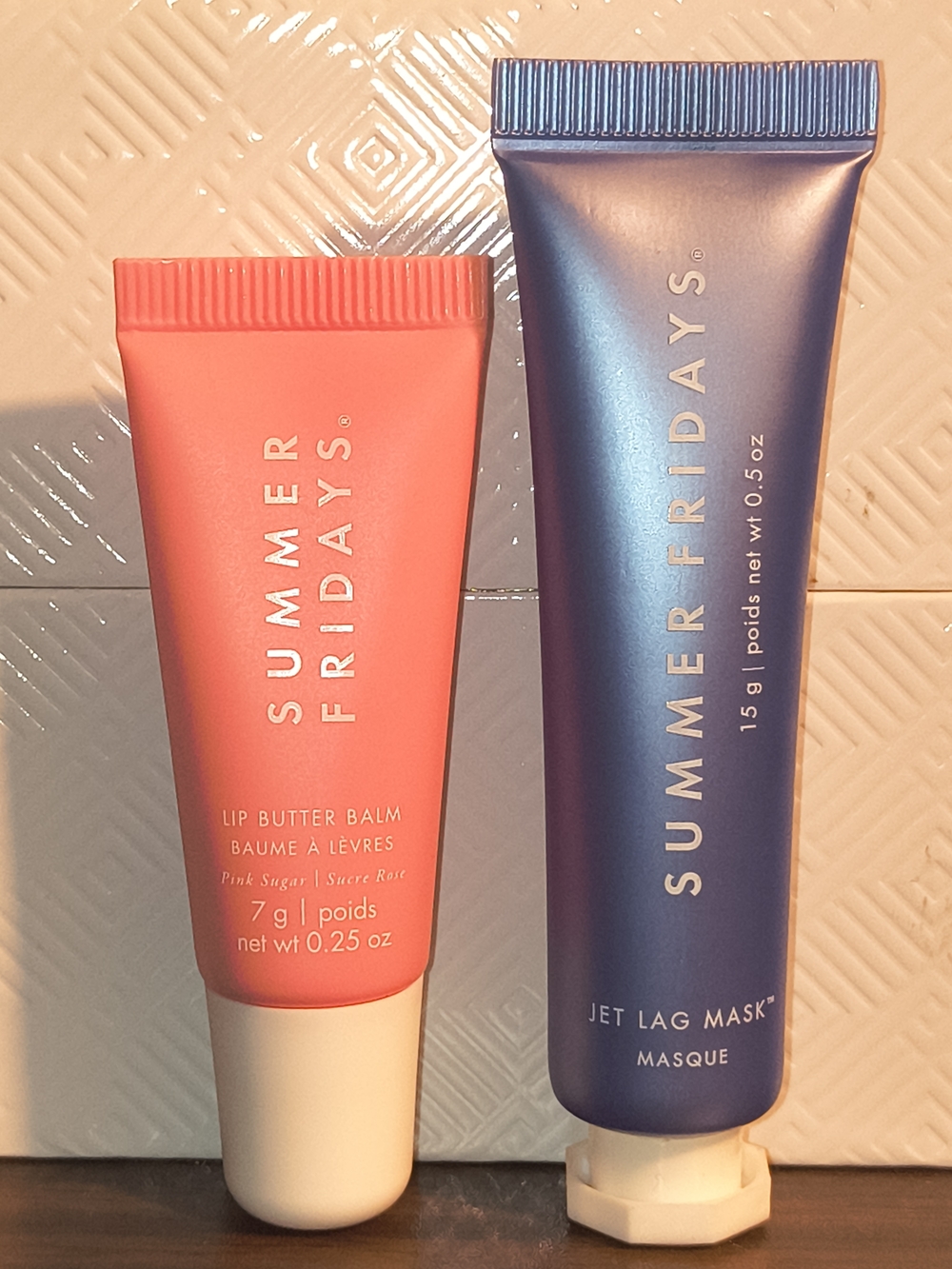 Summer Fridays Pink Lip Butter Balm & Blue Jet Lag Mask Duo